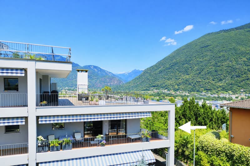 URLAUBSDOMIZIL IN ASCONA MIT PANORAMA-TERRASSE, NAHE ORTSKERN (2)