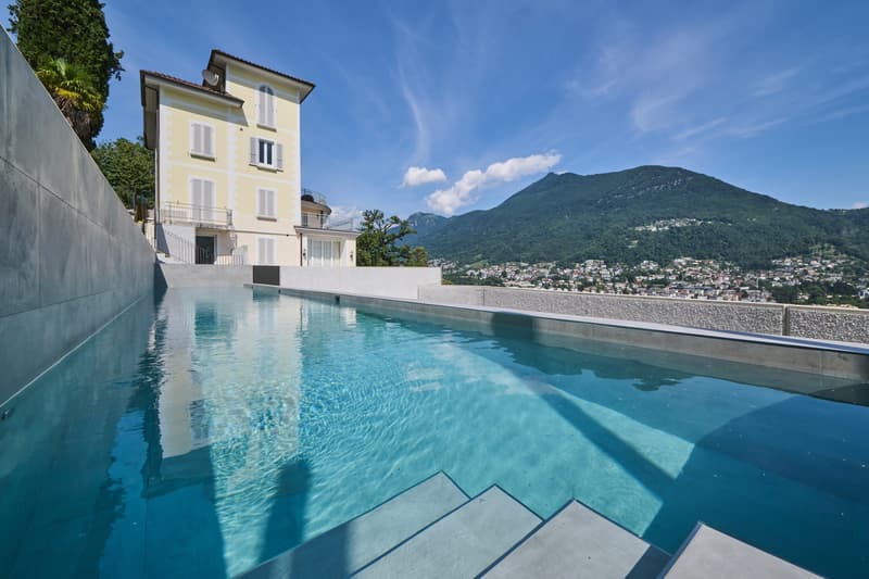 Moderno Appartamento con Terrazza, Giardino e Vista Montagna (9)