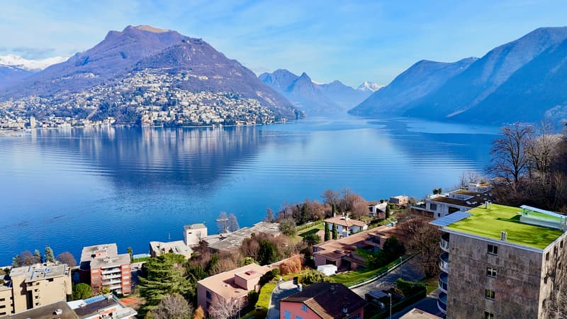 Moderno Attico con Vista sul Lago di Lugano e sulle Montagne (4)