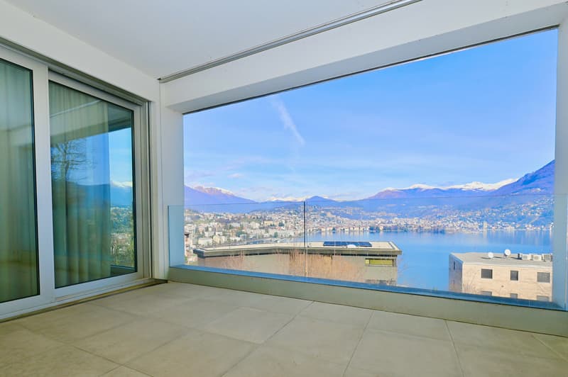 Moderno Attico con Vista sul Lago di Lugano e sulle Montagne (5)