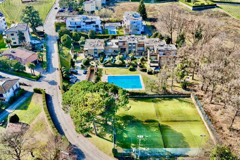 Casa a Schiera con Piscina Condominiale e Campo da Tennis a Gentilino (2)