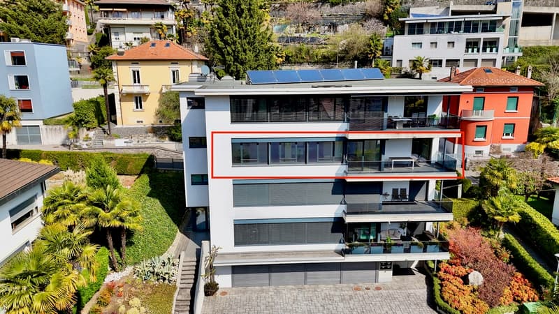 Moderno e Luminoso Appartamento con Terrazza Panoramica a Vacallo (2)