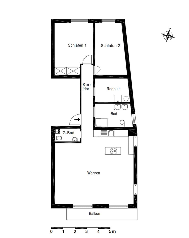 Appartamento completamente ristrutturato con vista lago a Ponte Tresa (11)