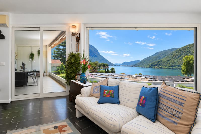 Raffinato Appartamento con Magnifica Vista sul Lago di Lugano (7)