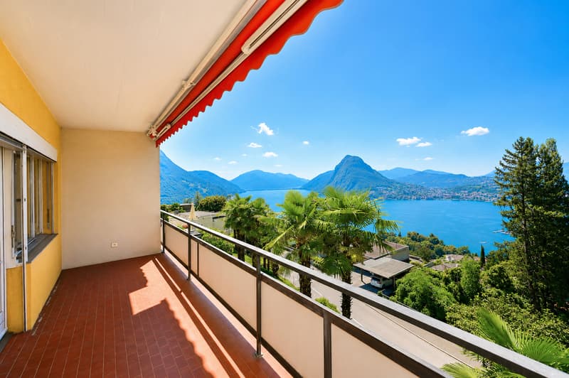 Luminoso Appartamento con Splendida Vista Lago a Ruvigliana (4)
