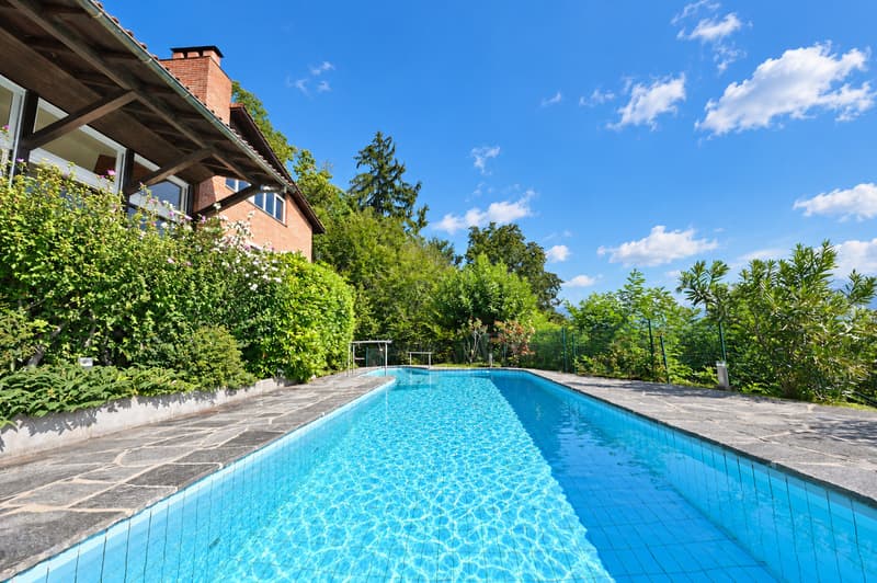 Villa d'Autore: vista golfo Lugano e Agno. Sito altamente energetico (6)
