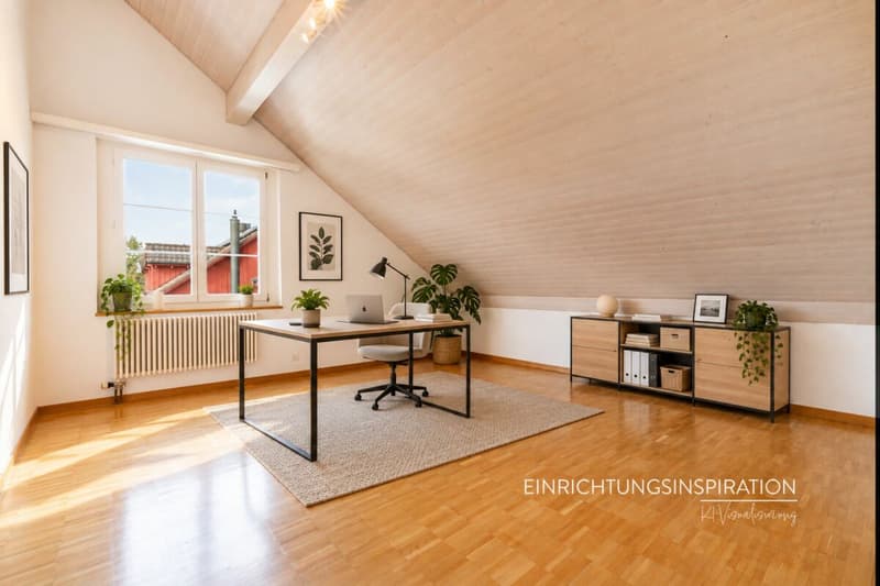 Charmante 3.5-Zimmer-Dachwohnung mit grosszügigem Gartenbereich (6)
