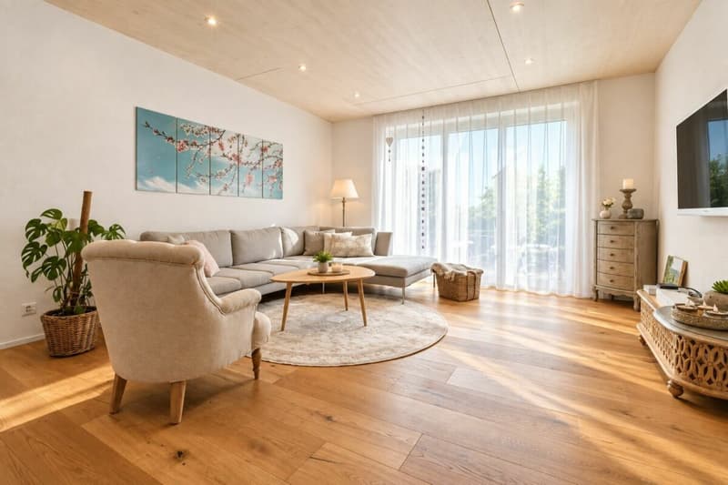 Hochwertige 4.5-Zimmer-Gartenwohnung in ruhigem Familienquartier ohne Durchgangsverkehr (2)