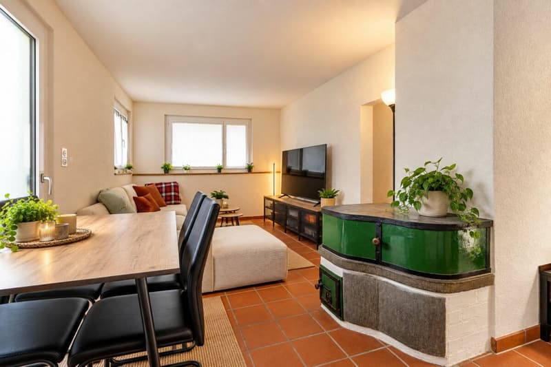 2.5-Zimmer-Maisonettewohnung mit eigenem Sitzplatz und einem Aussenparkplatz (3)
