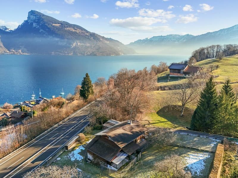 Sicht auf Thunersee Richtung Interlaken