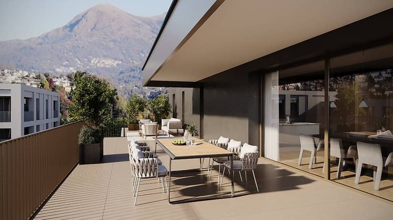 Splendido Attico di 4.5 locali con ampia terrazza (7)