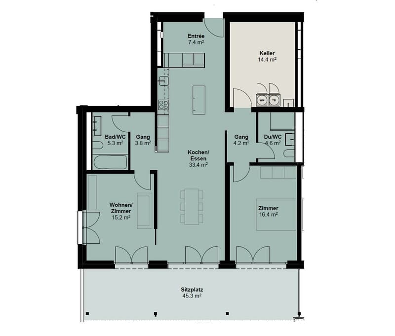Wohnen mit Gartenfeeling - 3.5-Zimmer-Gartenwohnungen im Neubau Rehpark (5)