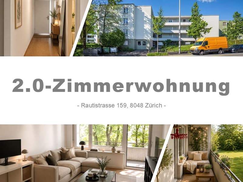 Gemütliche 2-Zimmer-Wohnung mit Balkon in Zürich-Altstetten (1)