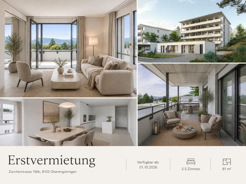Erstvermietung Rehpark – moderne 3.5-Zimmerwohnungen (1)