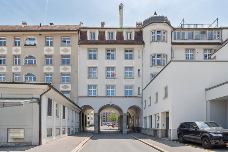 Zufahrt zum Quartier