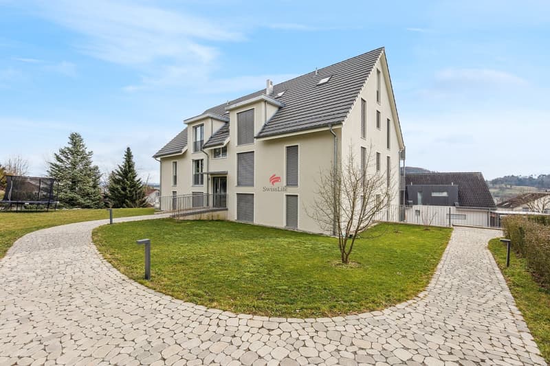 Aussenansicht mit Garten Nordseite