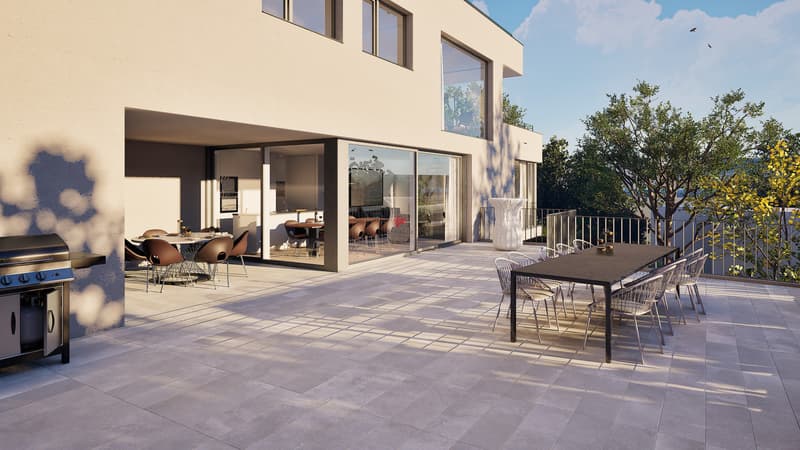 Garten-Wohnung Sitzplatz