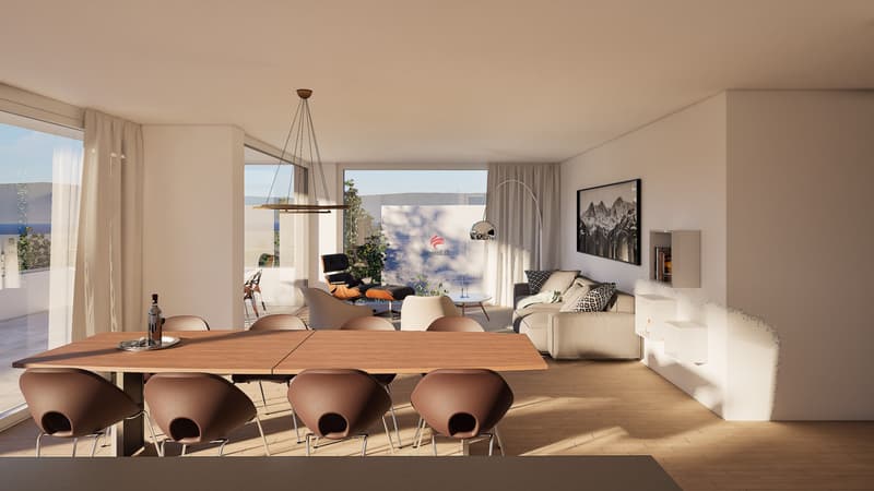 Terrassen-Wohnung Obergeschoss