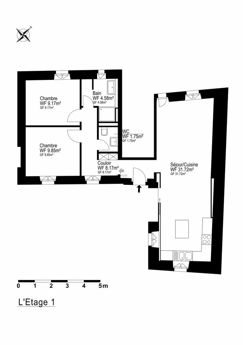 Plan de l'appartement