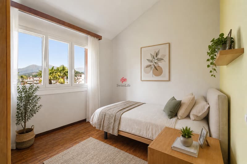 / Camera singola - Proposta d'arredo (Virtual Staging)