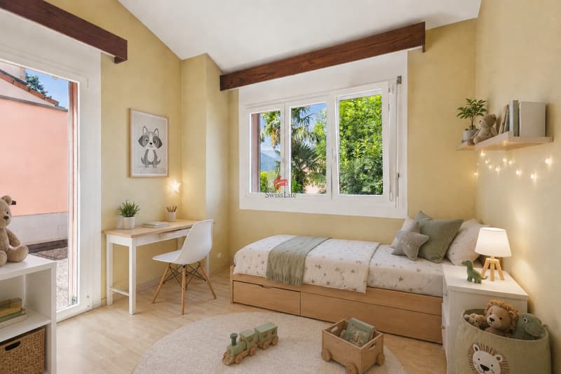 / Cameretta ideale per crescere e studiare - Proposta d'arredo (Virtual Staging)
