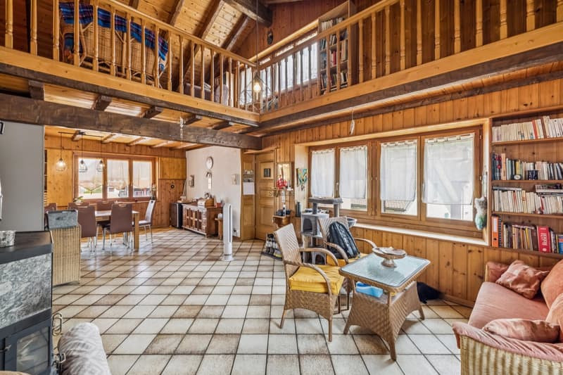 Appartement de 4,5 pièces avec mezzanine et galetas - Saxon village (4)