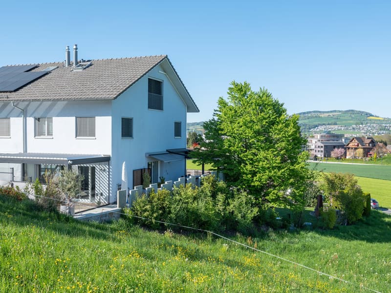 Panorama Doppeleinfamilienhaus mit See- und Bergsicht (1)