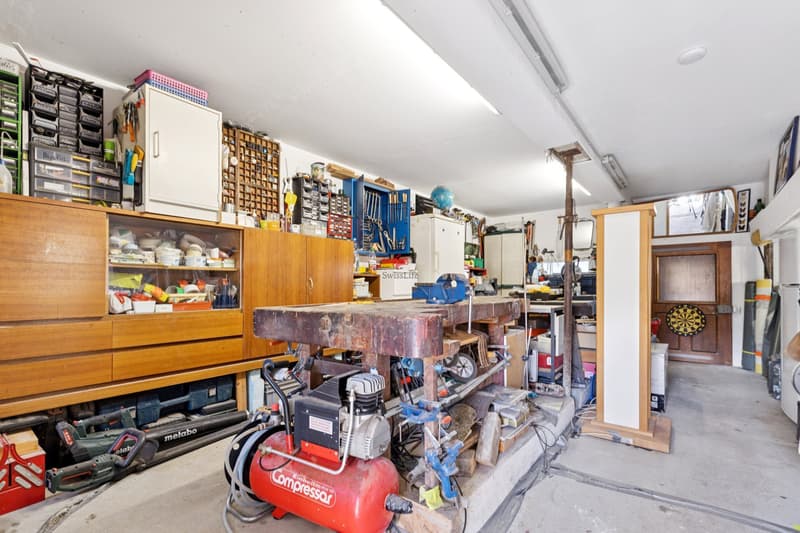 Werkstatt mit viel Stauraum und für Hobby's
