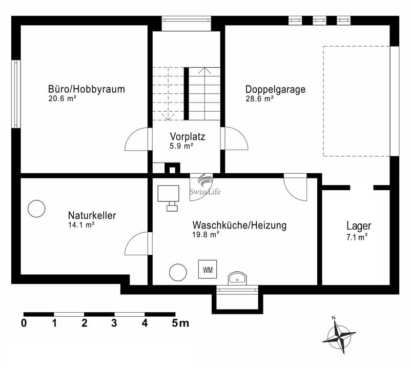 Grundrissplan Untergeschoss