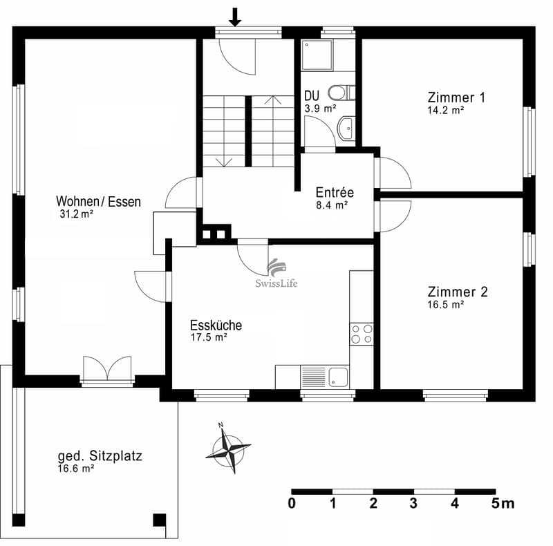Grundrissplan Erdgeschoss
