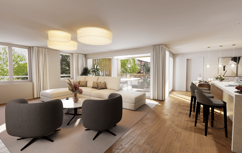 Dachgeschossflair - modernes Design, ruhige Lage (5)