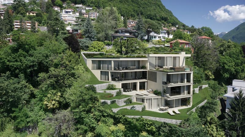 APPARTAMENTO DI ALTO STANDING CON GIARDINO E MAGNIFICA VISTA SUL LAGO DI LUGANO (5)