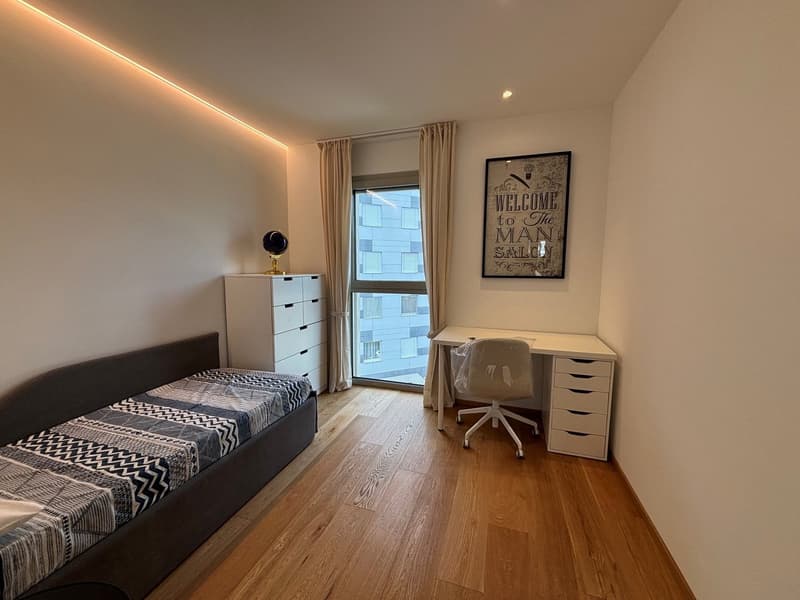 Elegante 3.5 locali a Massagno con roof garden vista lago (7)