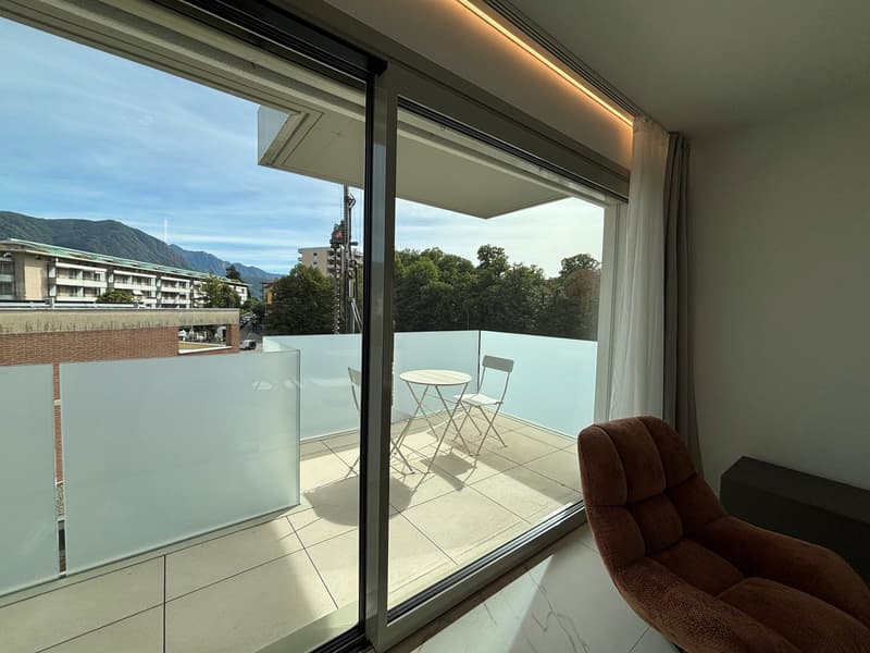 Elegante 3.5 locali a Massagno con roof garden vista lago (8)