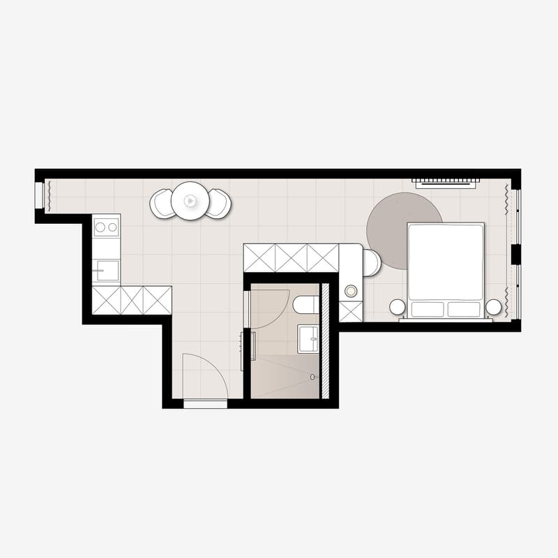 Studio Superior Apartment möbliert in Zürich - Zentral in der Stadt wohnen – ab 01.04.2026 (5)