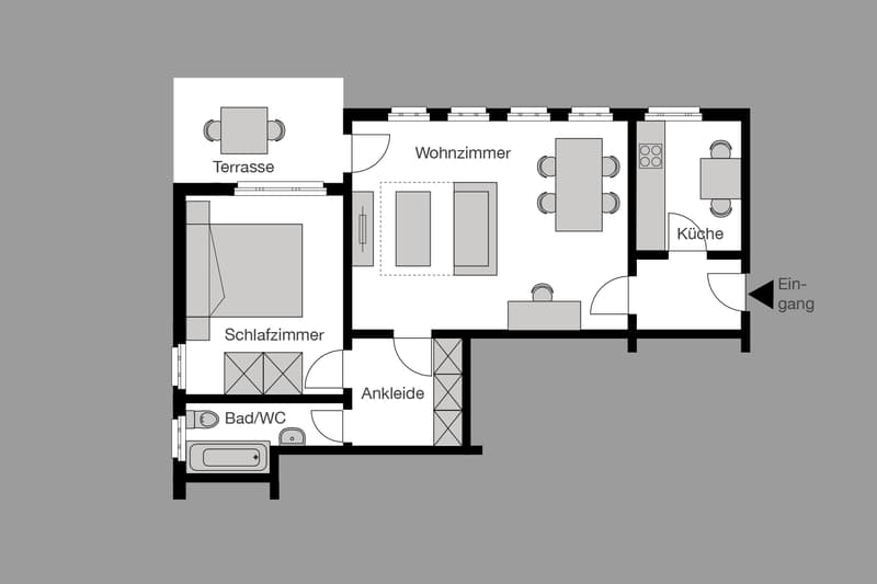 2-Zimmer Wohnung - Im Grünen Wohnen (6)