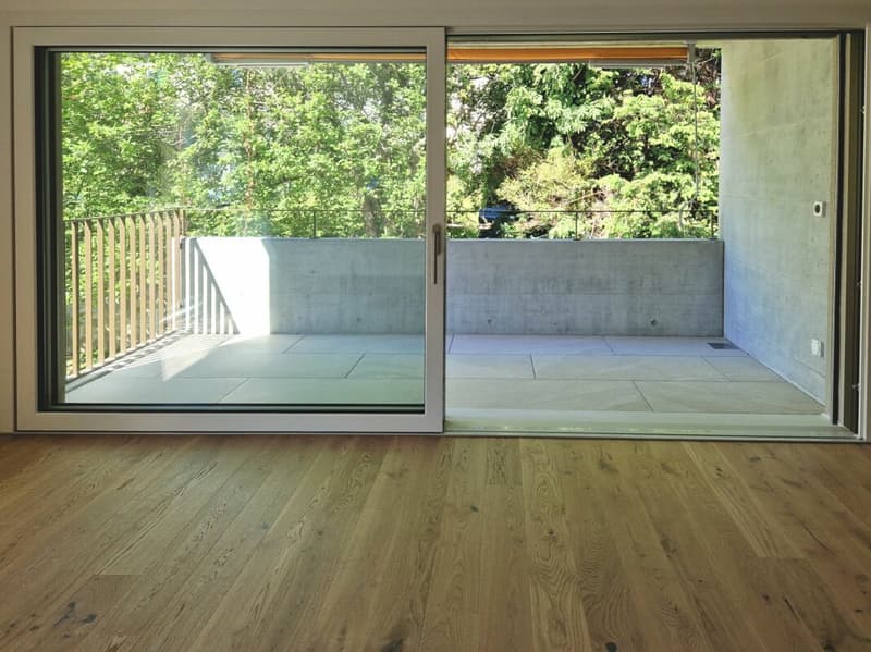 Überdachter Balkon