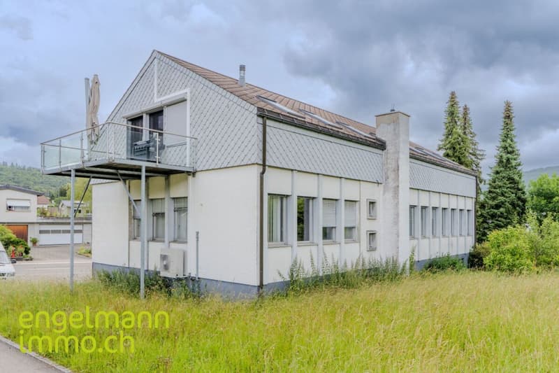 Objet de placement: locaux commerciaux, garage et atelier / Renditeobjekt: Geschäftsräume, Garage und Atelier