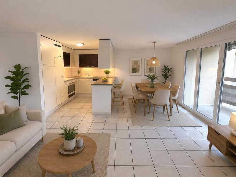 Schöne 3.5-Zimmerwohnung mit Balkon und eigenem Waschturm in Häusernmoos, Emmental (2)