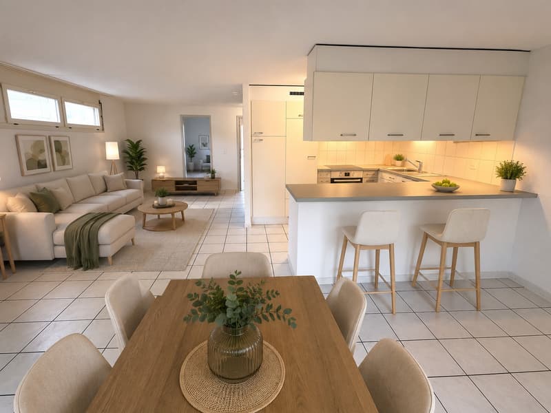 Schöne 3.5-Zimmerwohnung mit Balkon und eigenem Waschturm in Häusernmoos, Emmental (1)