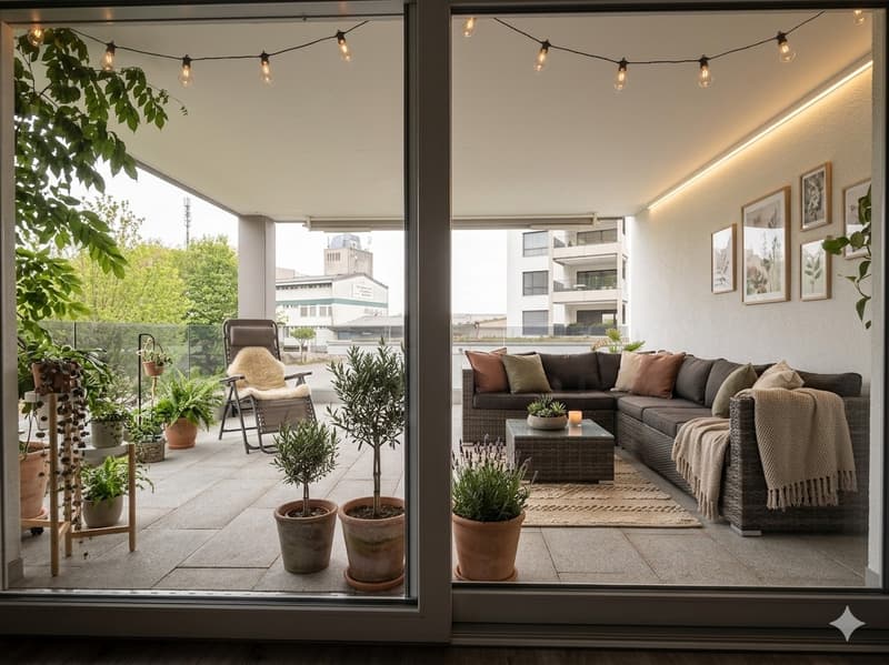 Grosszügige 2.5-Zimmer-Wohnung im 1.OG mit grosser Terrasse u. Balkon (3)