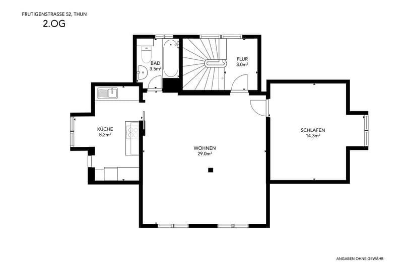 Immeuble d'habitation et de commerce rentable à Thoune - Situé au centre avec potentiel Airbnb (27)