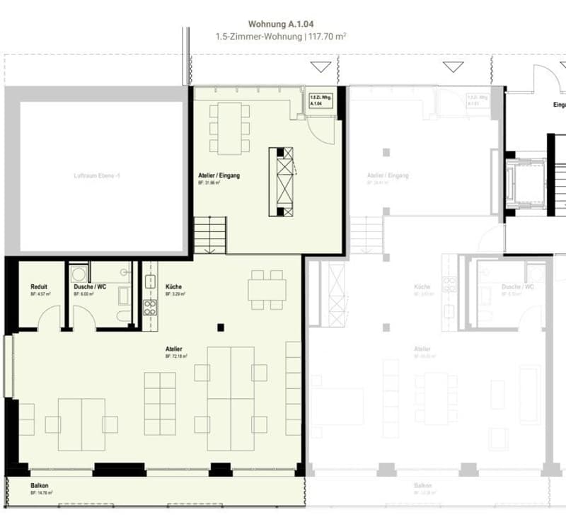 Grundriss A.1.04 (Visualisierung Kosmetik)