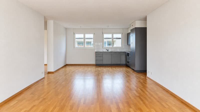 Wohnzimmer mit Küche