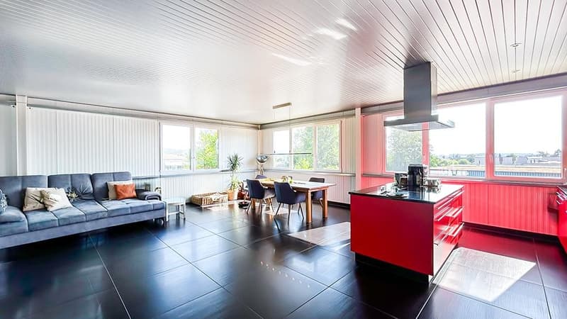 Grosszügige 4.5 Zimmer Wohnung mit viel Privatsphäre und Dachterrasse (2)