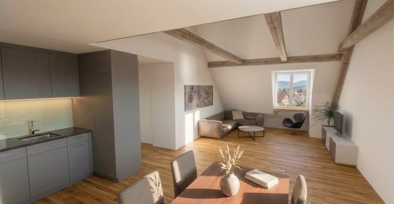 Wohnung D09-1009 Wohnbereich