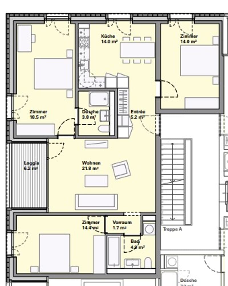 Moderne 4.5-Zimmer-Wohnung mit Balkon in Biel (9)