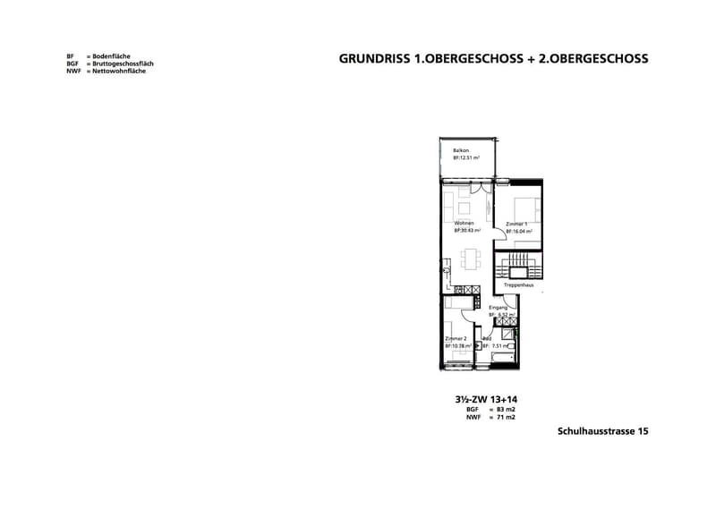 3-Zimmerwohnung, 1. Stock links (1)
