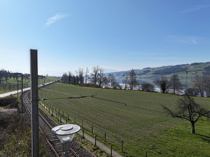 Blick von der Terrasse im 1.OG - Richtung Hochdorf