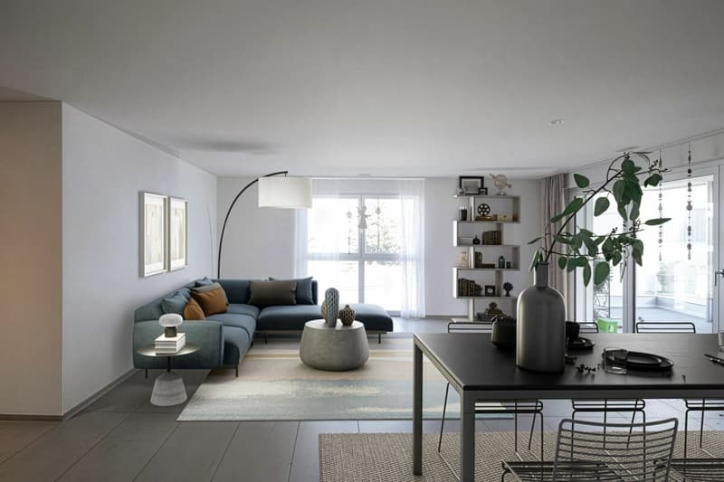 Moderne 3.5 Zimmer Wohnung mit grossem Balkon in Künten (2)